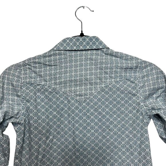 Cody James Woman’s blue/green snap button  slim fit x small - Picture 13 of 15